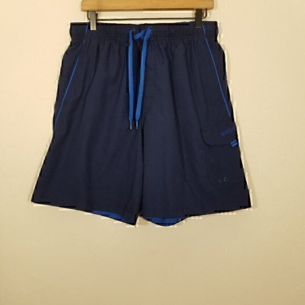 Speedo Athletic Swim Shorts Blue‎ Size L